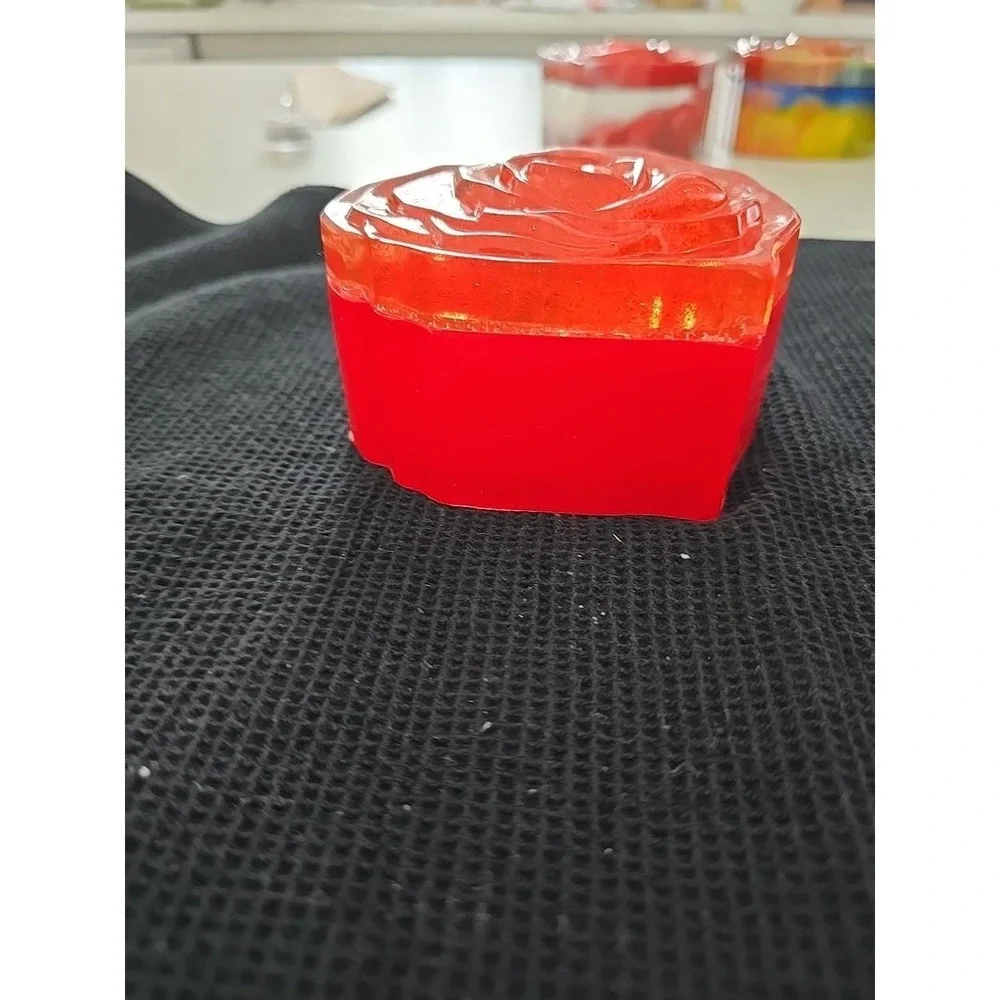 Handmade Resin Heart Shaped Box Valentines‎ Gift Decoration 703